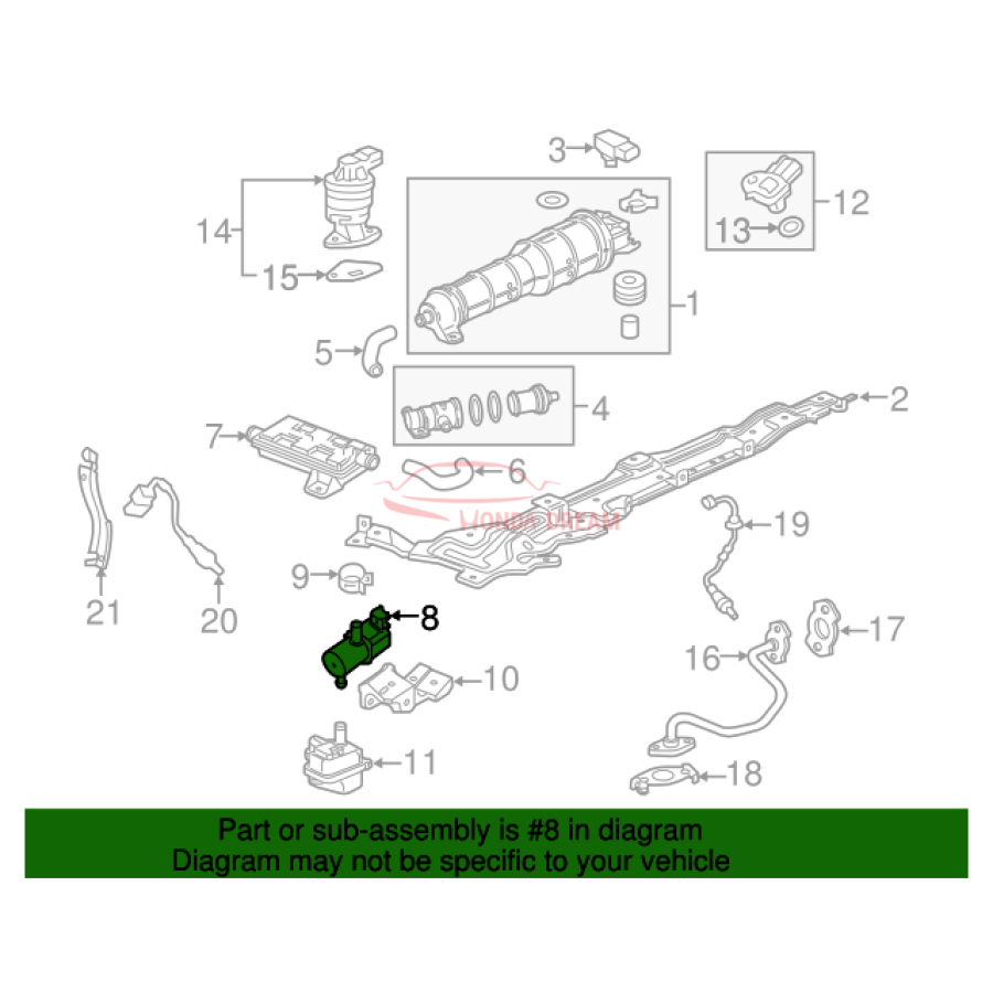 VALVE ASSY,PURGE (36162-5R7-A01) - 2