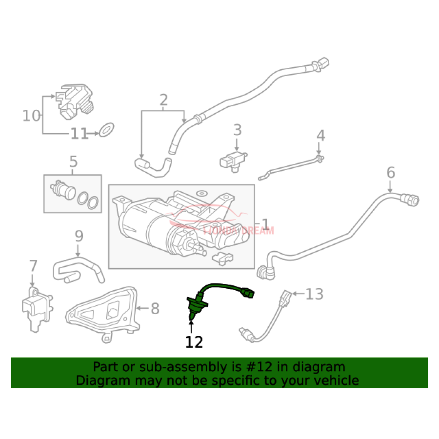 Sensor oxygen (36531-5BA-A01) - 3