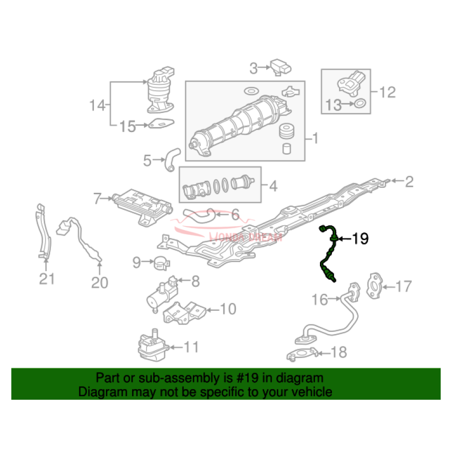 Sensor oxygen (36531-5R0-003) - 3