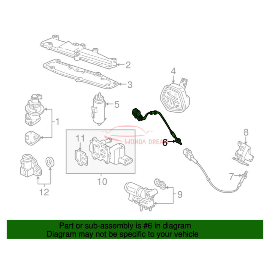 Sensor oxygen (36531-P2E-A01) - 3