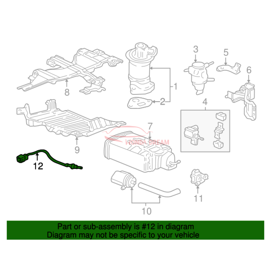 Sensor oxygen (36531-P8C-A01) - 3