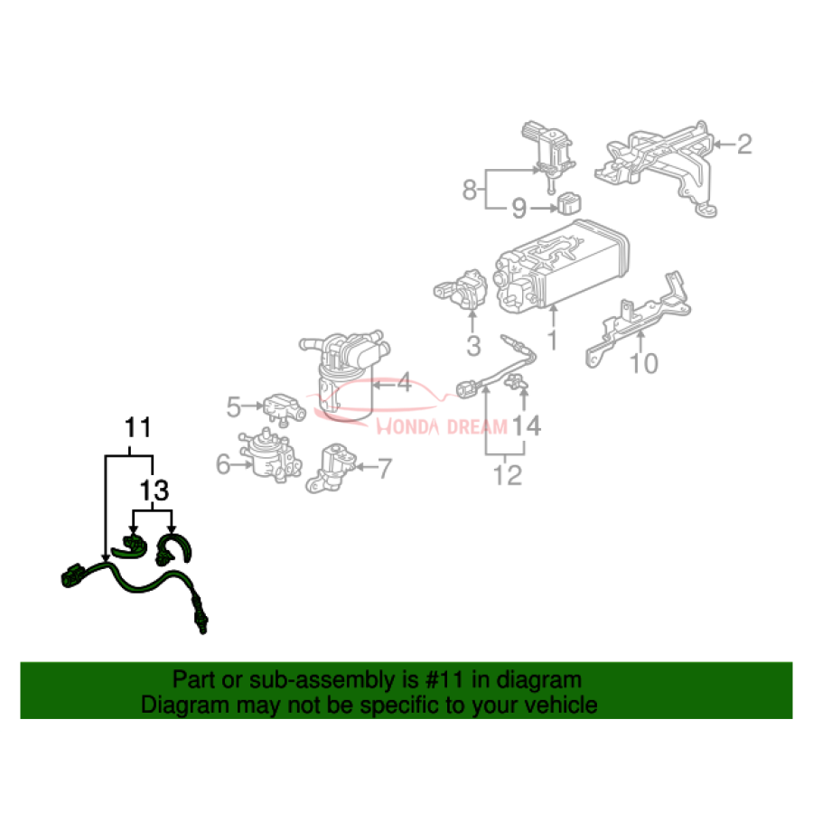 Sensor oxygen (36531-PCX-014) - 3