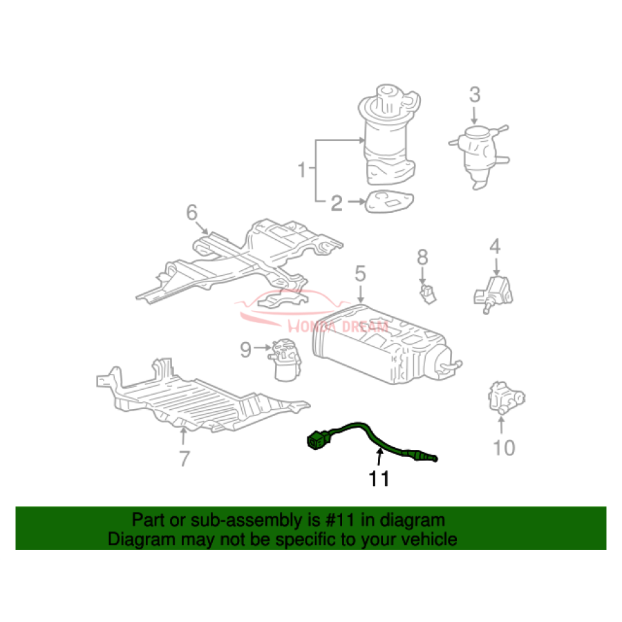 Sensor oxygen (36531-PVF-A01) - 3