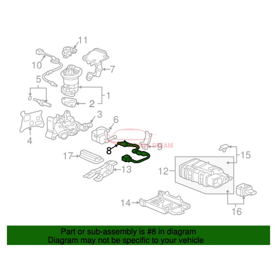 Sensor oxygen (36531-RAA-A02) - 3