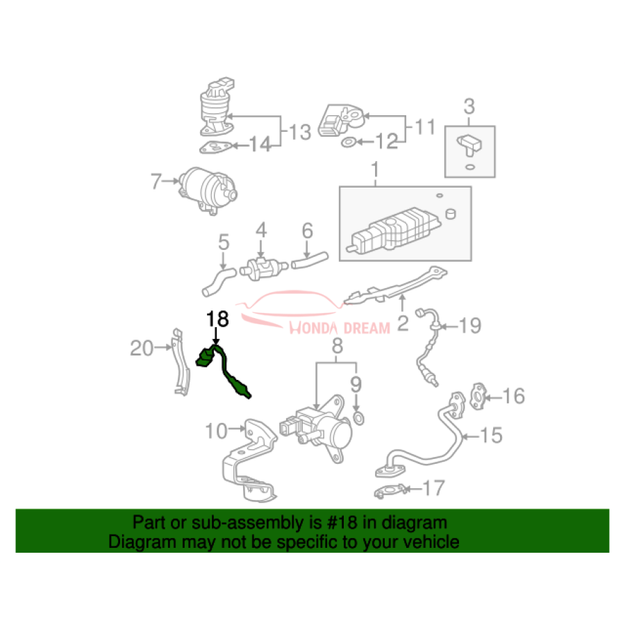 Sensor oxygen (36531-RB0-003) - 3