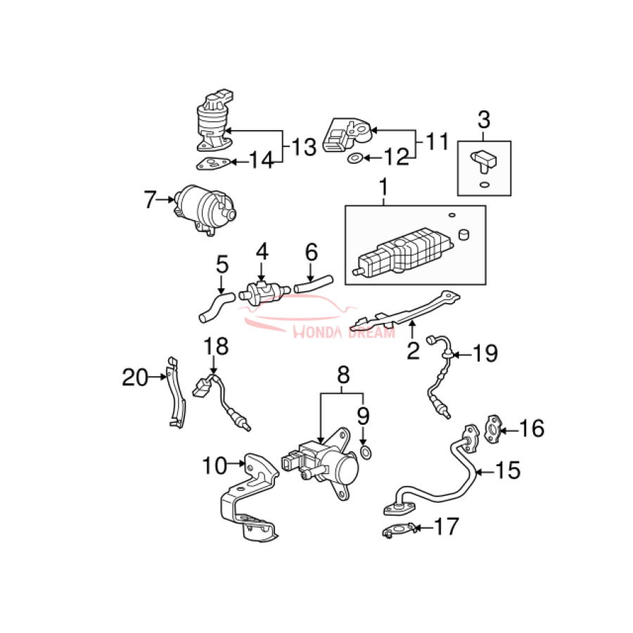 Sensor oxygen (36531-RB0-003) - 2