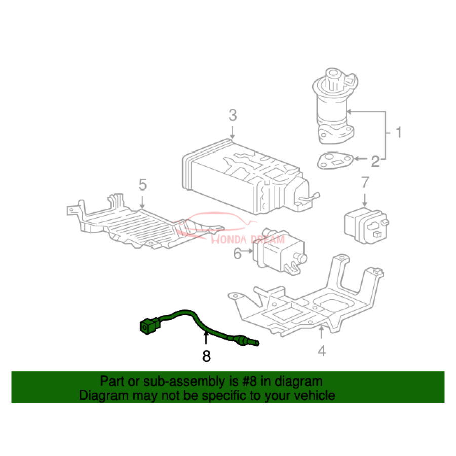 Sensor oxygen (36531-RGW-A01) - 3