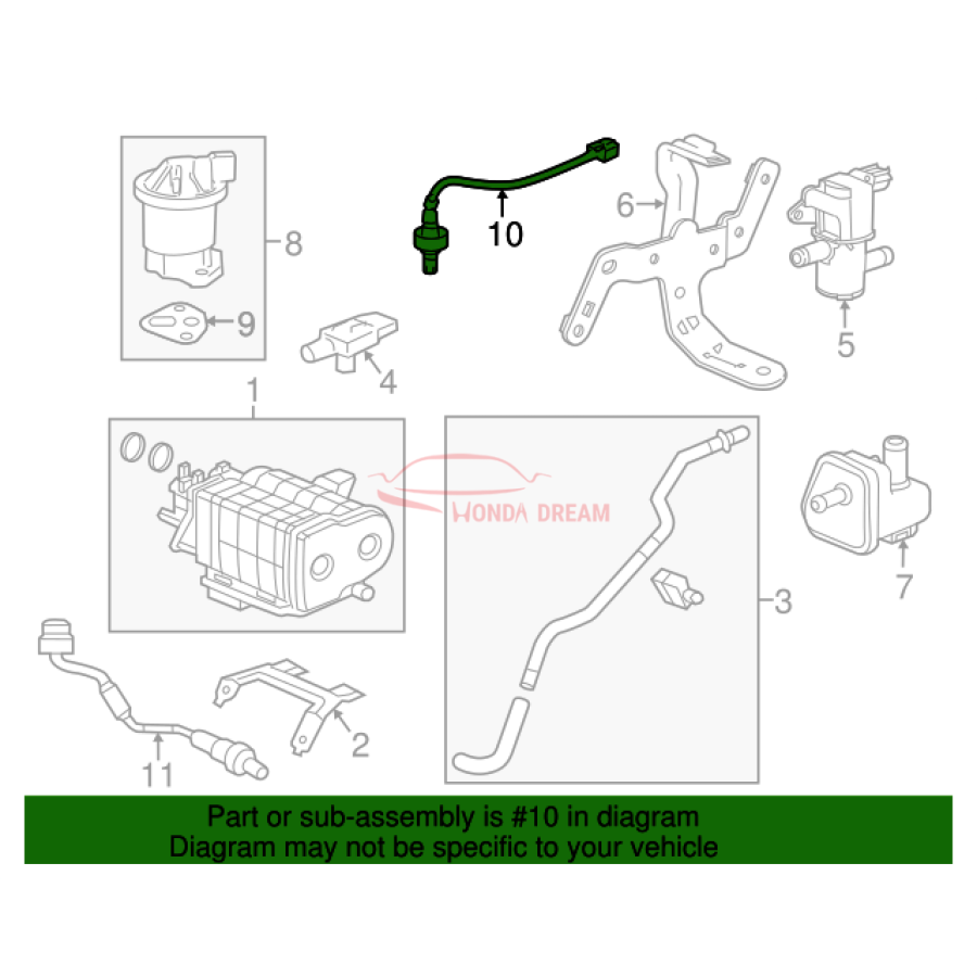 Sensor oxygen (36531-RW0-A01) - 3