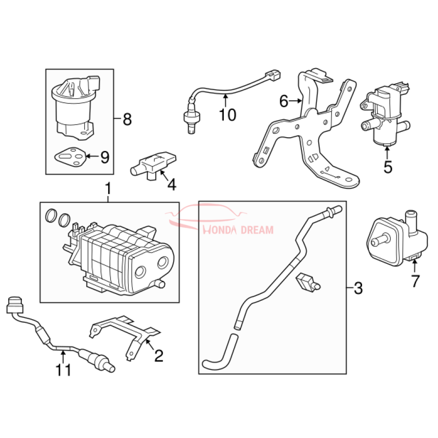 Sensor oxygen (36531-RW0-A01) - 2