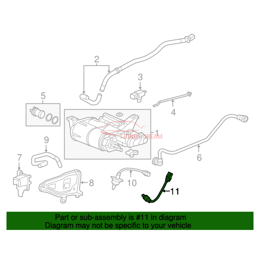 Sensor oxygen (36532-5AA-A51) - 3