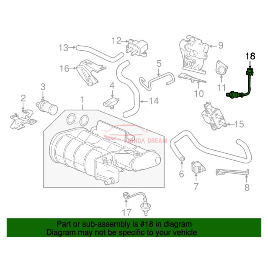 Sensor oxygen (36532-5K0-A01) - 3