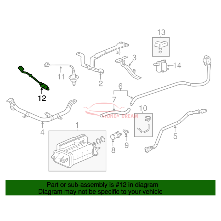 Sensor oxygen (36532-5LA-A01) - 3