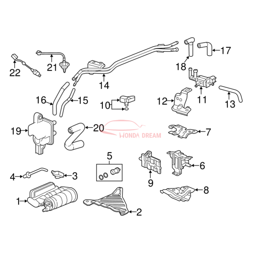 Sensor oxygen (36532-5PH-A51) - 2