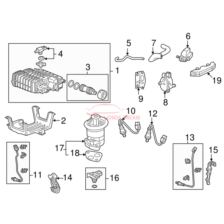 Sensor oxygen (36532-R71-L01) - 2