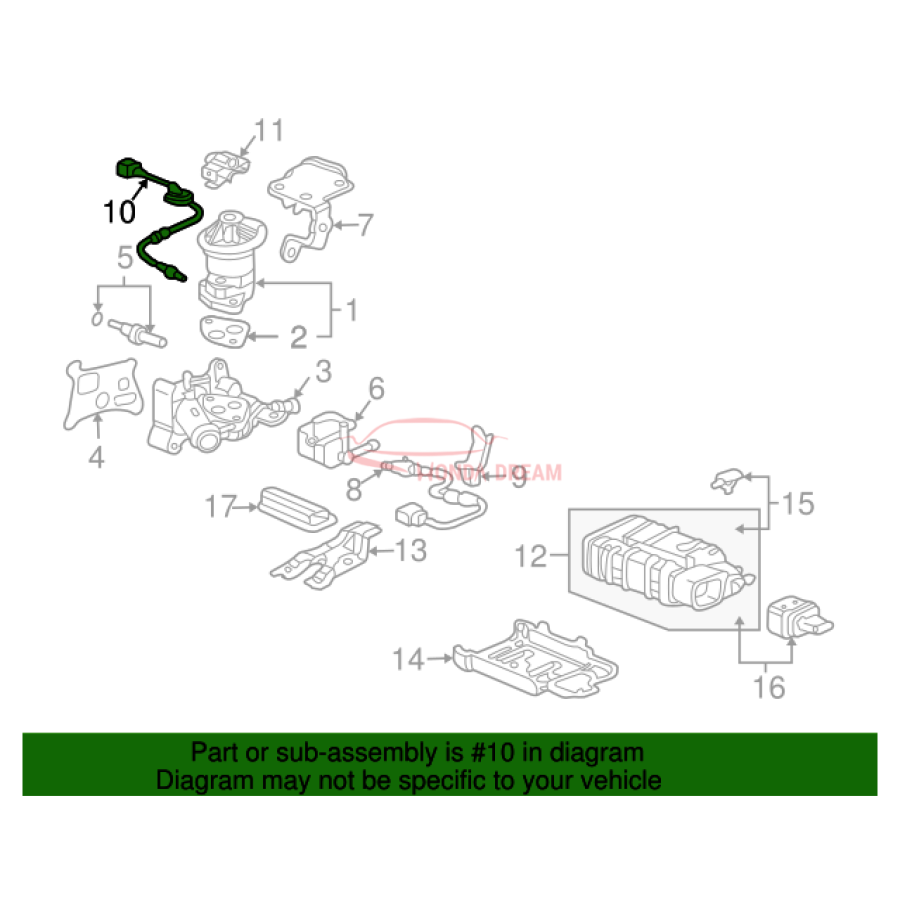 Sensor oxygen (36532-RAA-A02) - 3