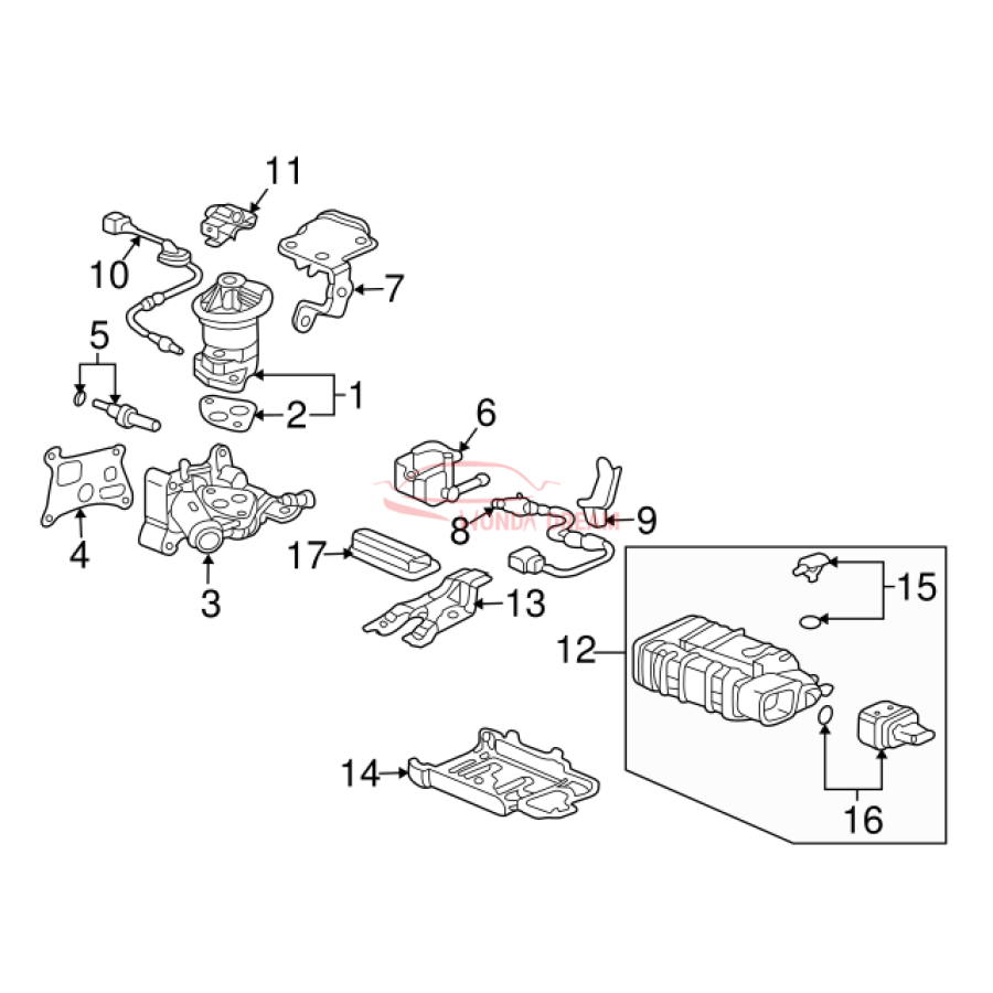 Sensor oxygen (36532-RAA-A11) - 2