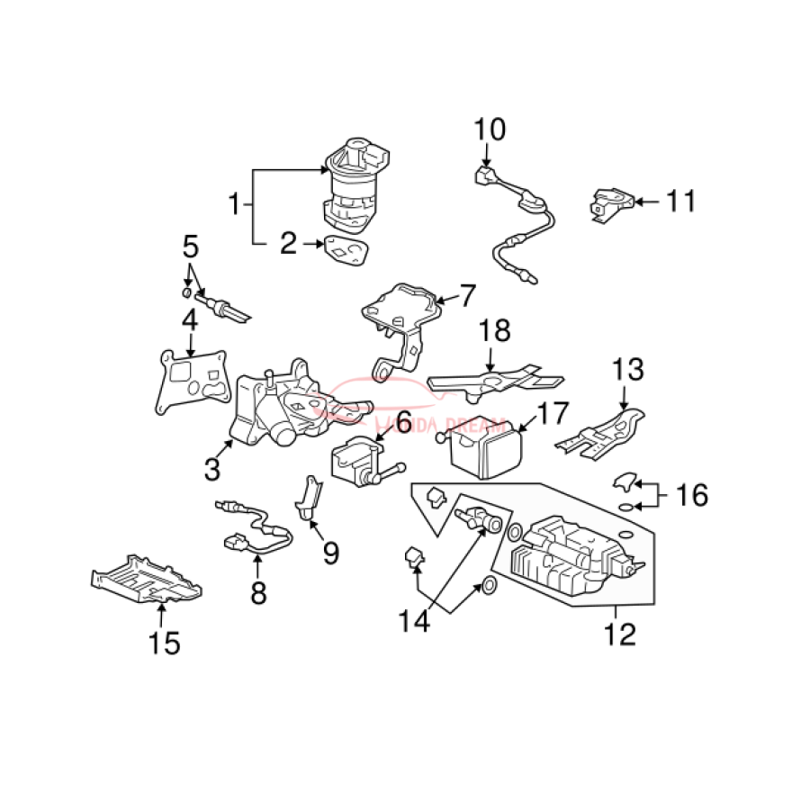 Sensor oxygen (36532-RAD-L12) - 2