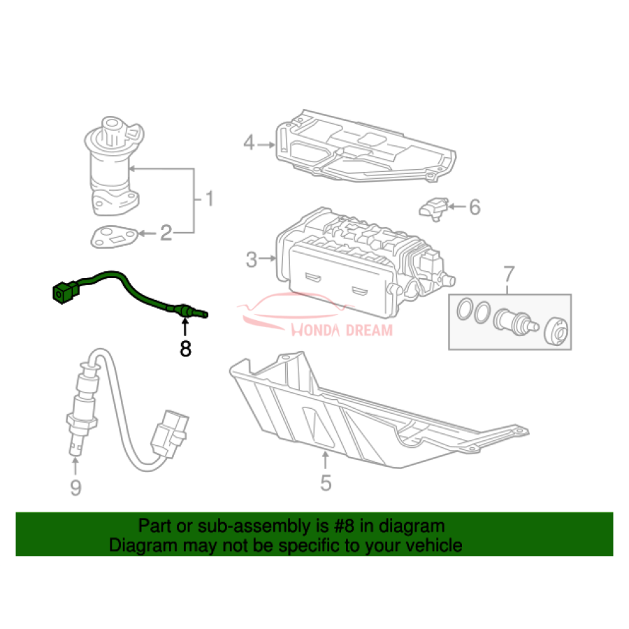 Sensor oxygen (36532-RV0-A01) - 3