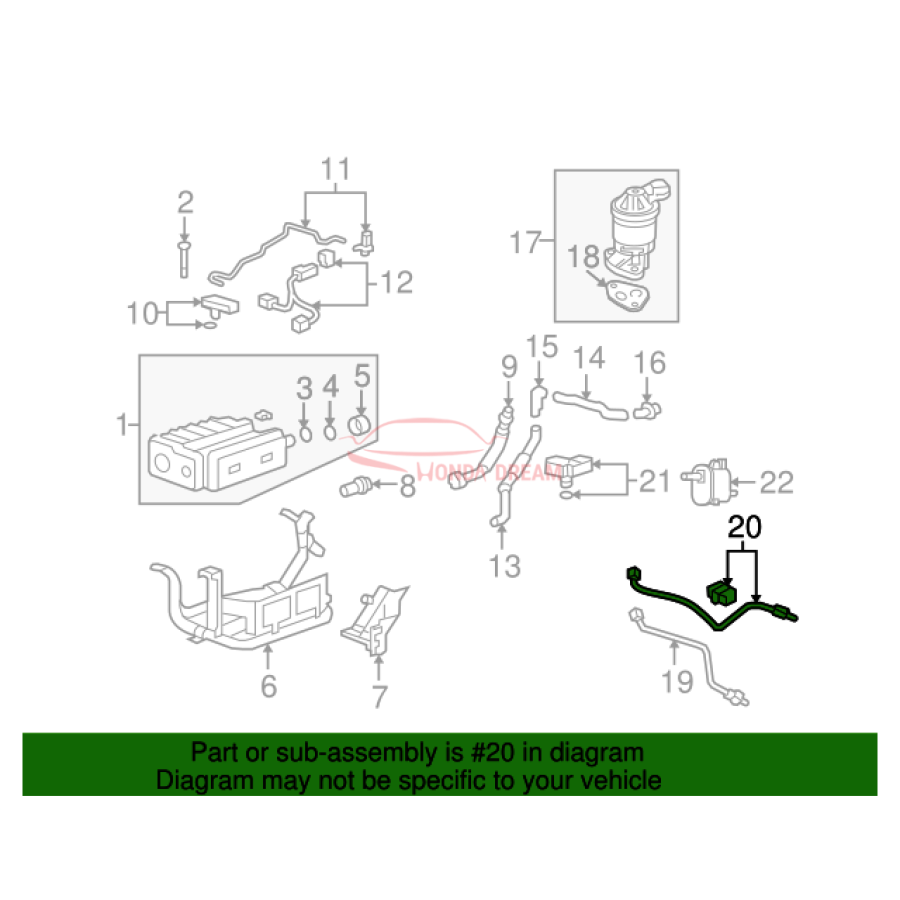 Sensor oxygen (36532-RZA-004) - 3