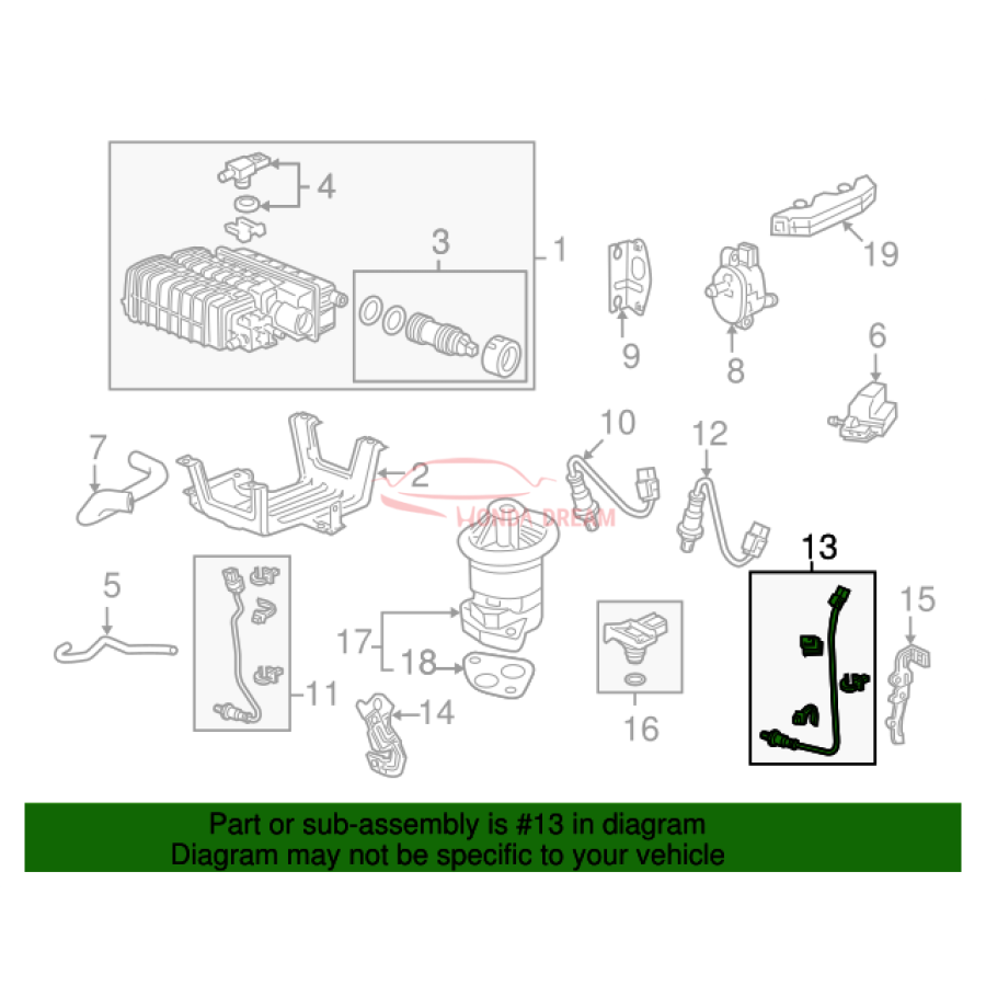 Sensor oxygen (36542-R71-L01) - 3