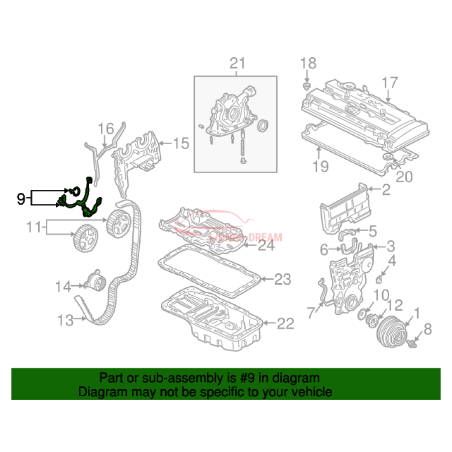 Crankshaft position sensor (37500-P72-A01) - 2