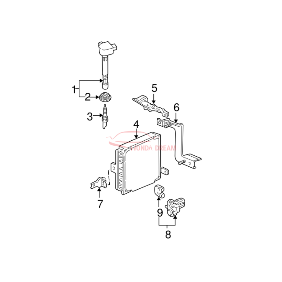 Crankshaft position sensor (37500-PLC-015) - 3