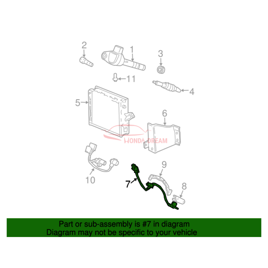 Crankshaft position sensor (37500-RCA-A01) - 2