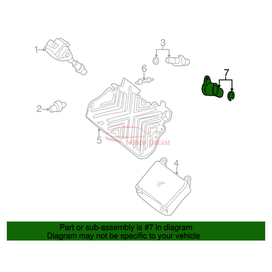 Camshaft position sensor (37510-PCX-003) - 2