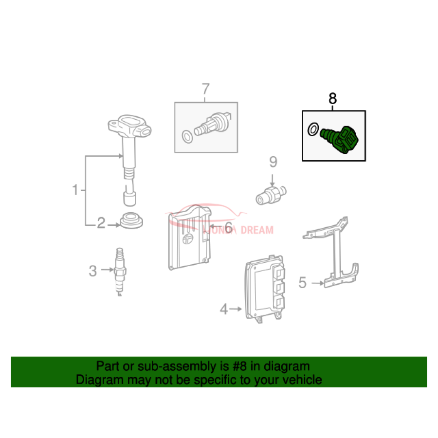 Camshaft position sensor (37510-R40-A01) - 2