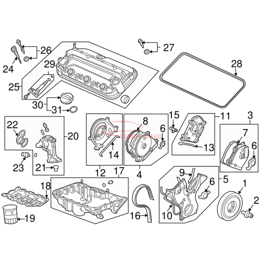 Camshaft position sensor (37840-PGE-A11) - 3