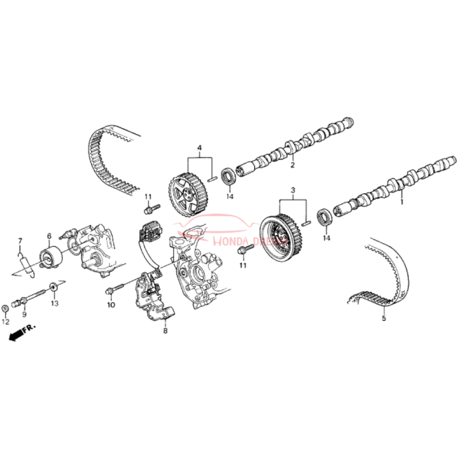 Camshaft position sensor (37840-PY3-016) - 2