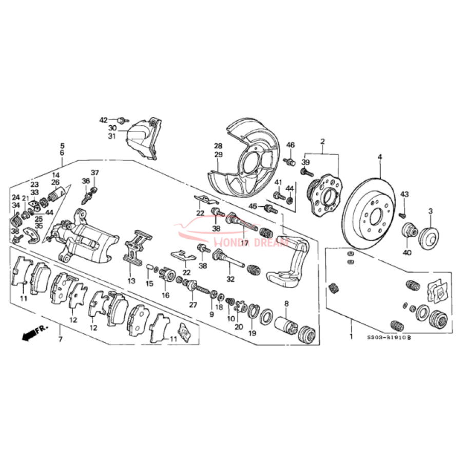 Disk, Rear Brake (42510-S30-A00) - 2