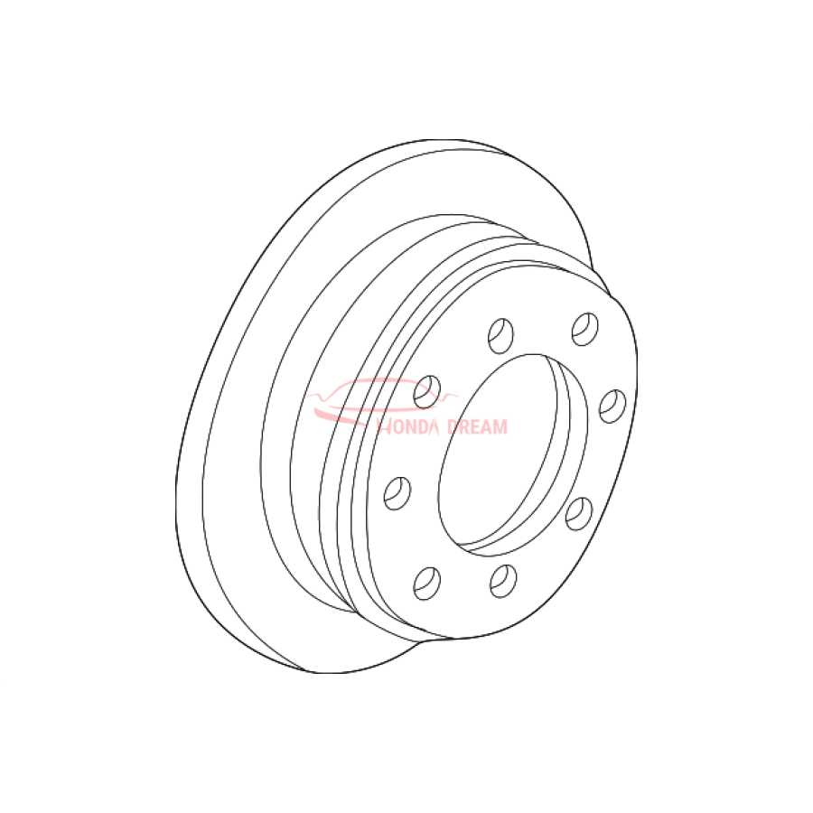 Disk, Rear Brake (42510-S87-A00) - 1