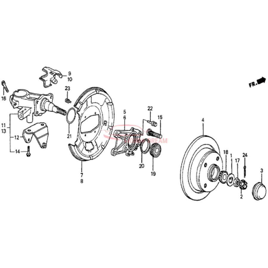 Disk, Rear Brake (42510-SA5-950) - 2