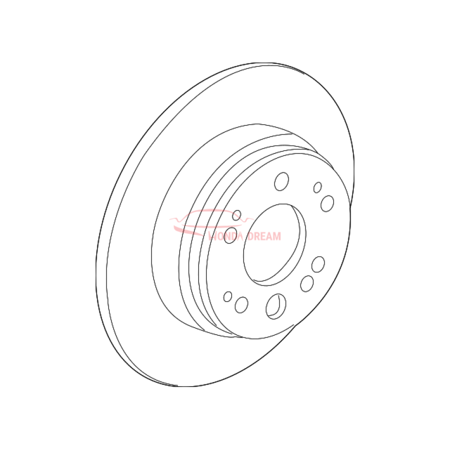 Disk, Rear Brake (42510-SCV-A00) - 1