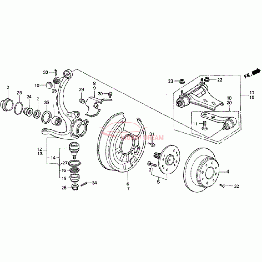 Disk, Rear Brake (42510-SE0-010) - 1