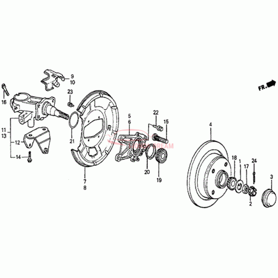 Disk, Rear Brake (42510-SF0-000) - 1