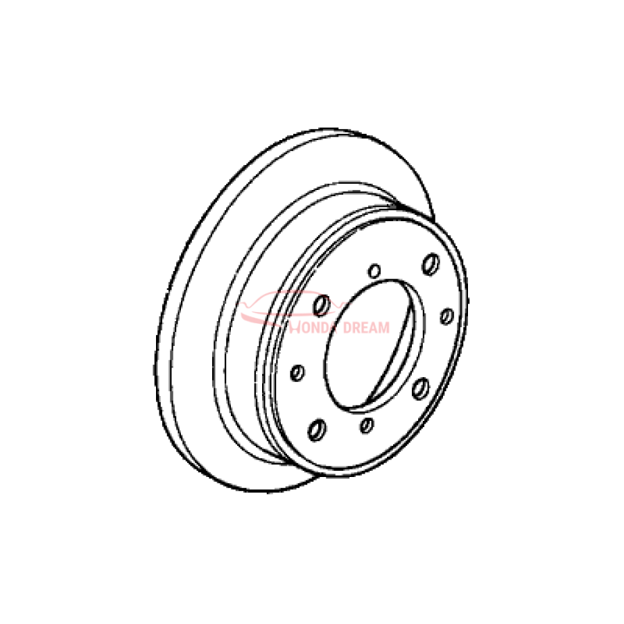 Disk, Rear Brake (42510-SH3-G00) - 1