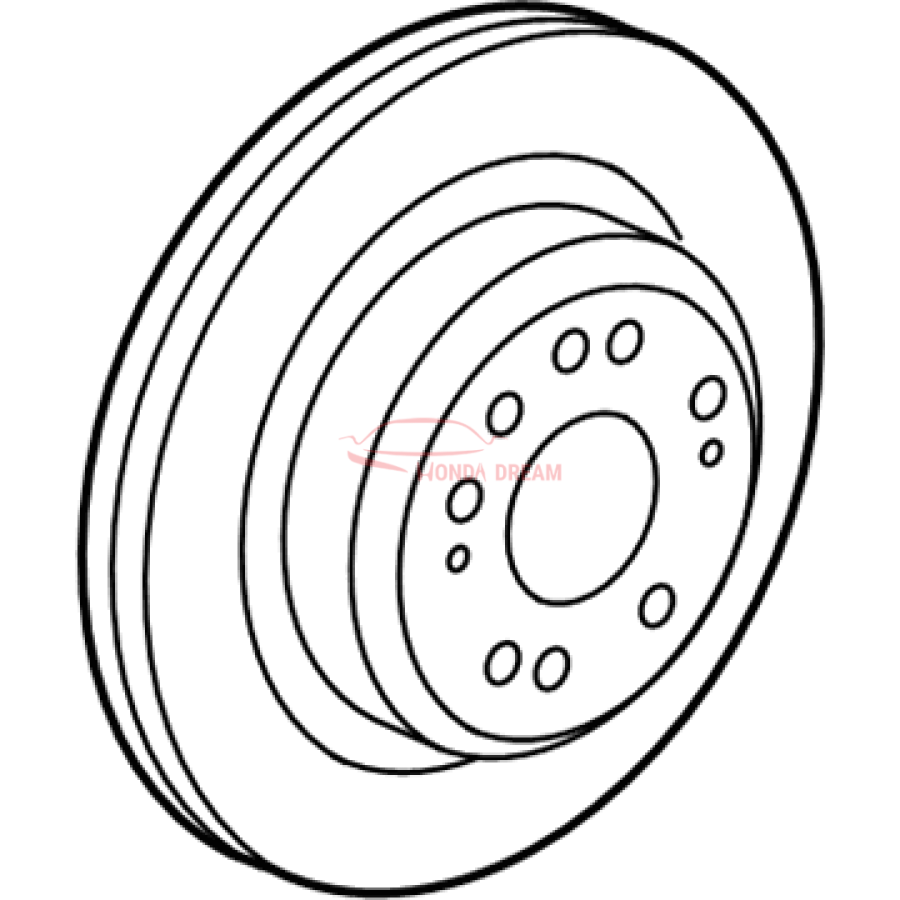 Disk, Rear Brake (42510-SJA-010) - 2