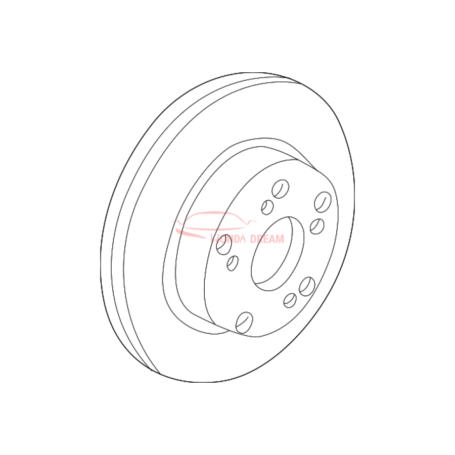 Disk, Rear Brake (42510-SJC-A50) - 1