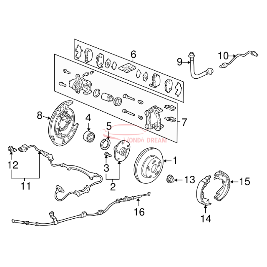 Disk, Rear Brake (42510-SJC-A50) - 3