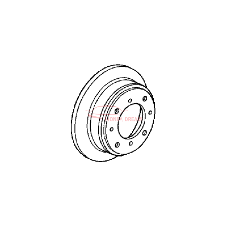 Disk, Rear Brake (42510-SM4-950) - 1