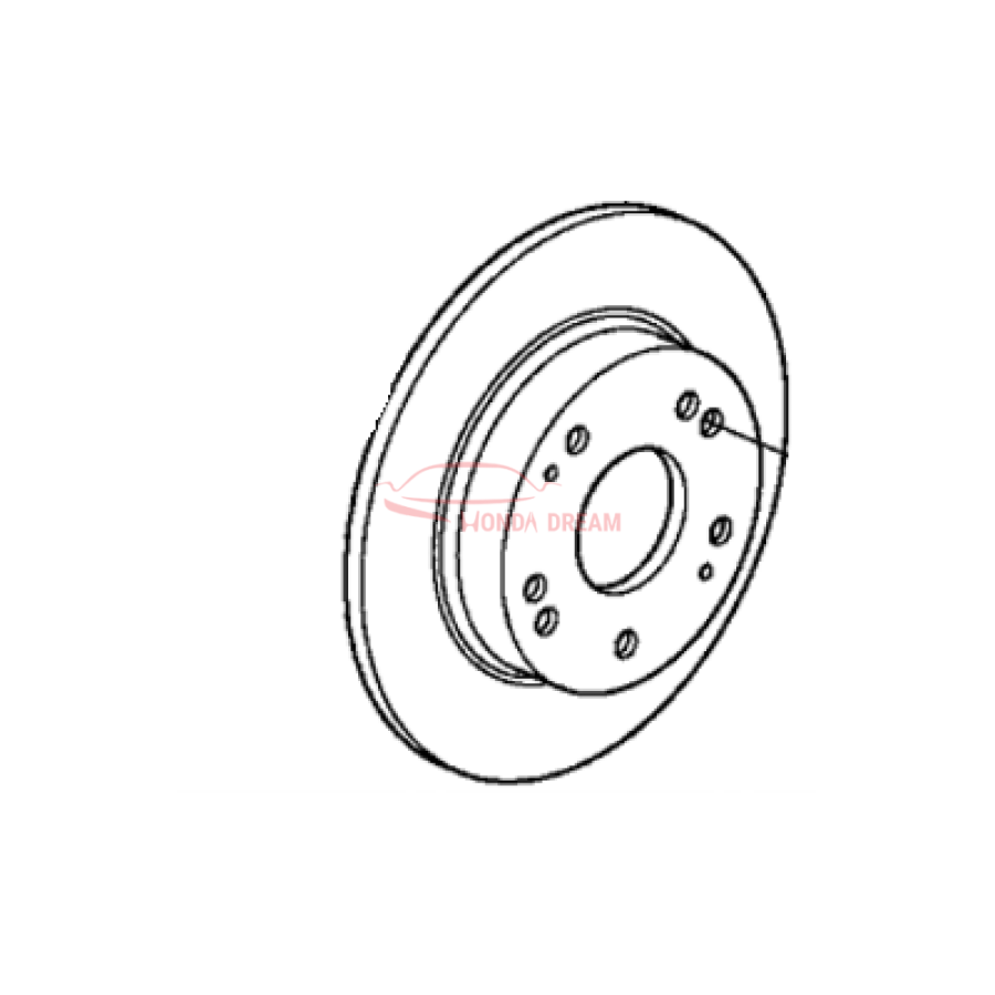 Disk, Rear Brake (42510-SNA-A00) - 1