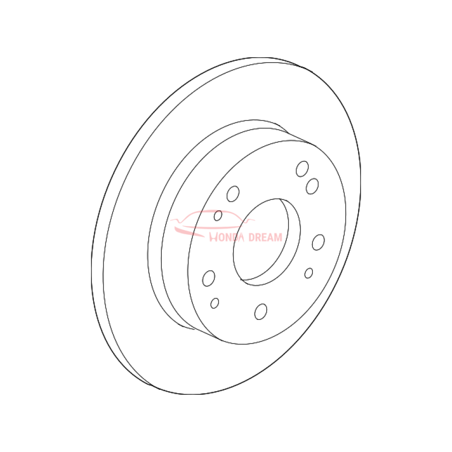 Disk, Rear Brake (42510-SNA-A01) - 1