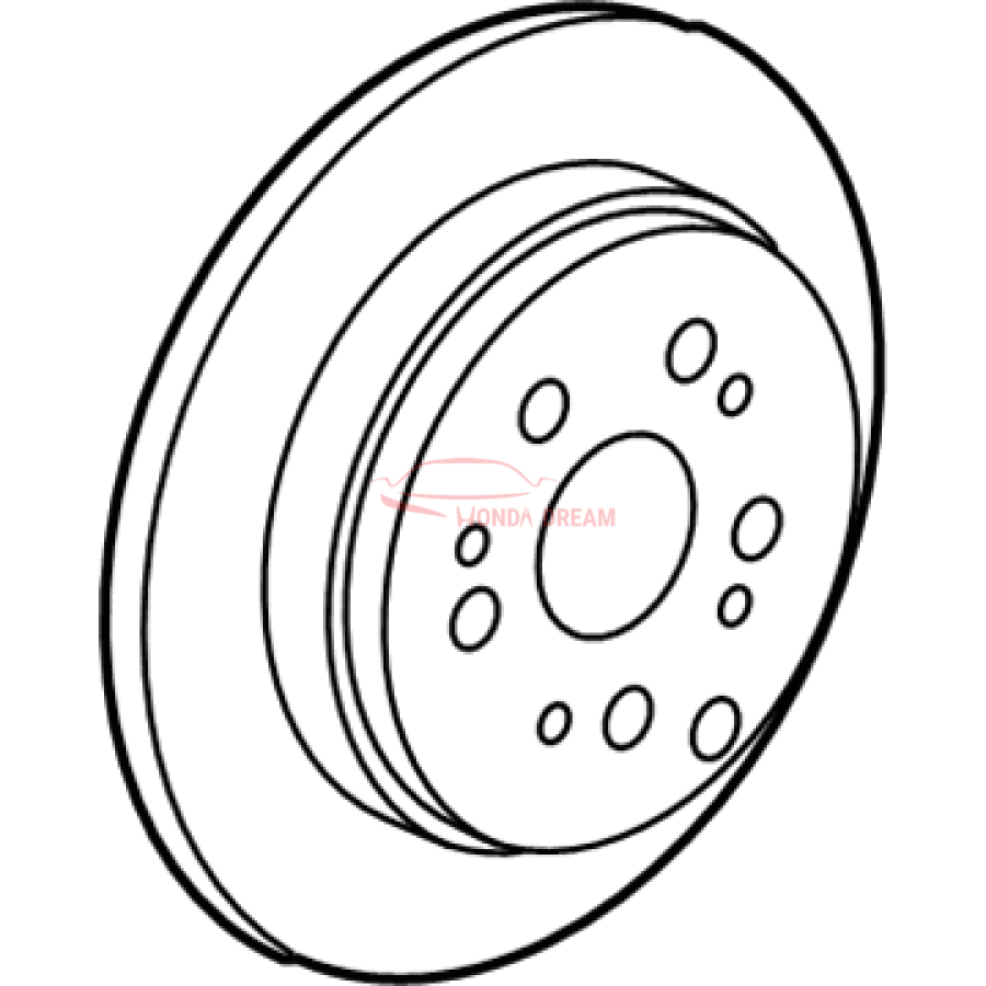 Disk, Rear Brake (42510-STK-A10) - 3