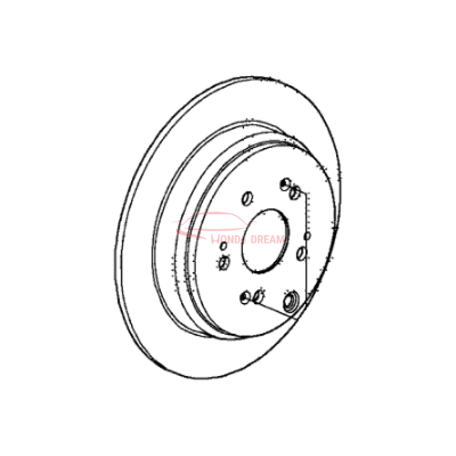 Disk, Rear Brake (42510-SWA-A01) - 2