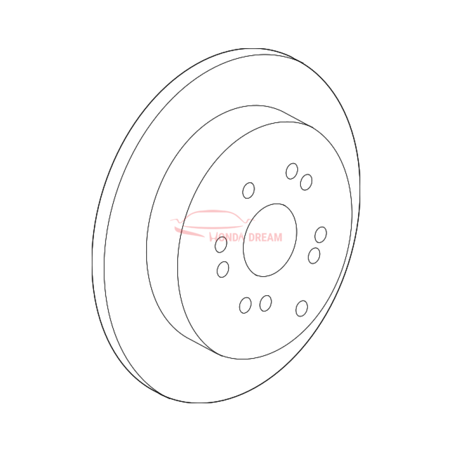 Disk, Rear Brake (42510-SXS-A00) - 1