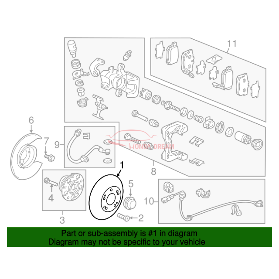 Disk, Rear Brake (42510-SZT-000) - 2