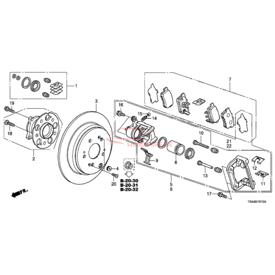 Disk, Rear Brake (42510-T0A-A00) - 2