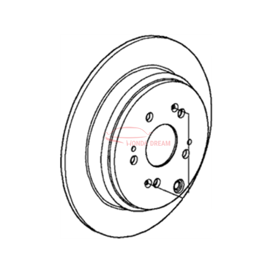 Disk, Rear Brake (42510-T0A-A00) - 3